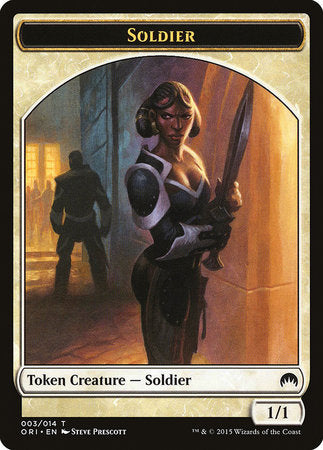 Soldier Token [Magic Origins Tokens] | Dumpster Cat Games