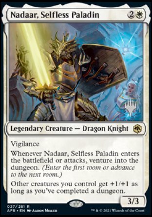 Nadaar, Selfless Paladin (Promo Pack) [Dungeons & Dragons: Adventures in the Forgotten Realms Promos] | Dumpster Cat Games