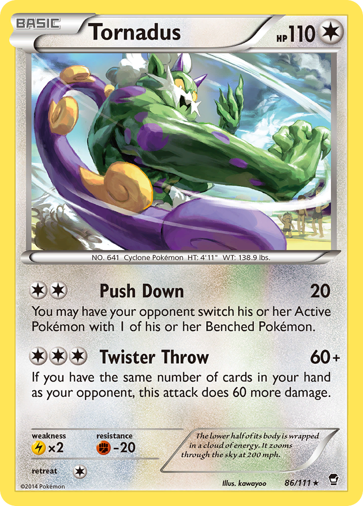 Tornadus (86/111) [XY: Furious Fists] | Dumpster Cat Games