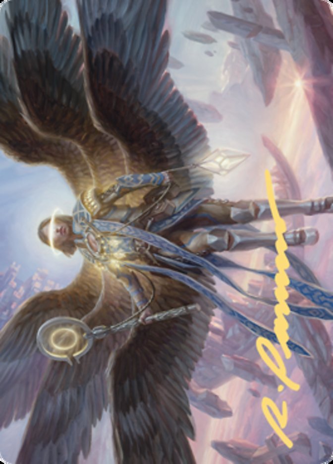 Angel of Destiny Art Card (Gold-Stamped Signature) [Zendikar Rising Art Series] | Dumpster Cat Games