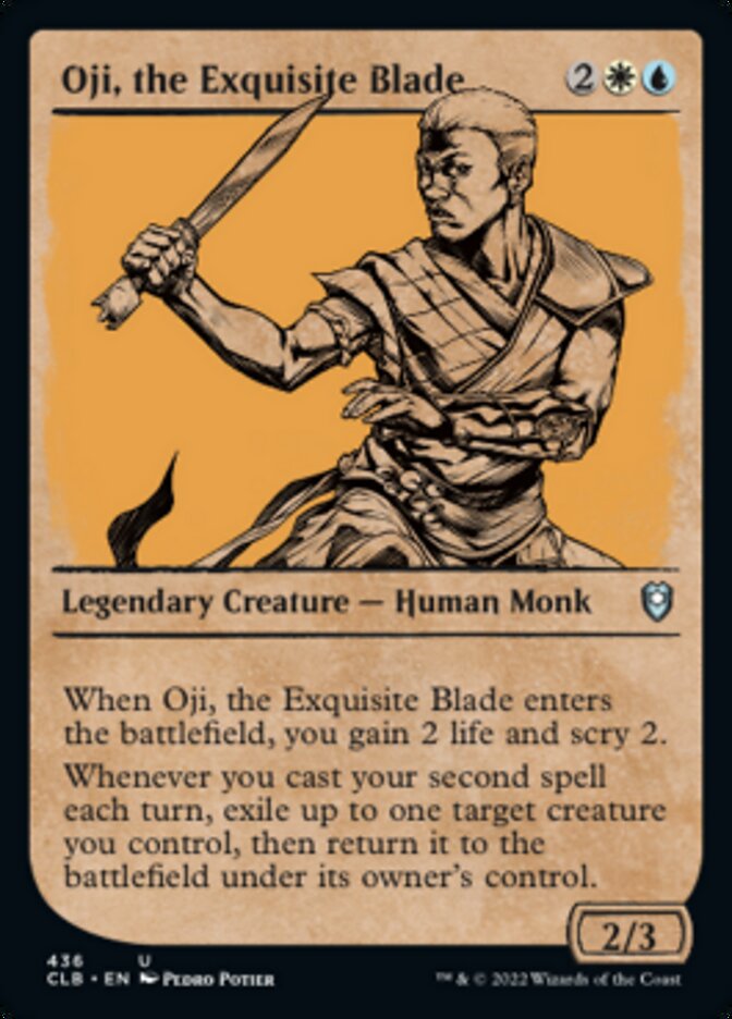 Oji, the Exquisite Blade (Showcase) [Commander Legends: Battle for Baldur's Gate] | Dumpster Cat Games