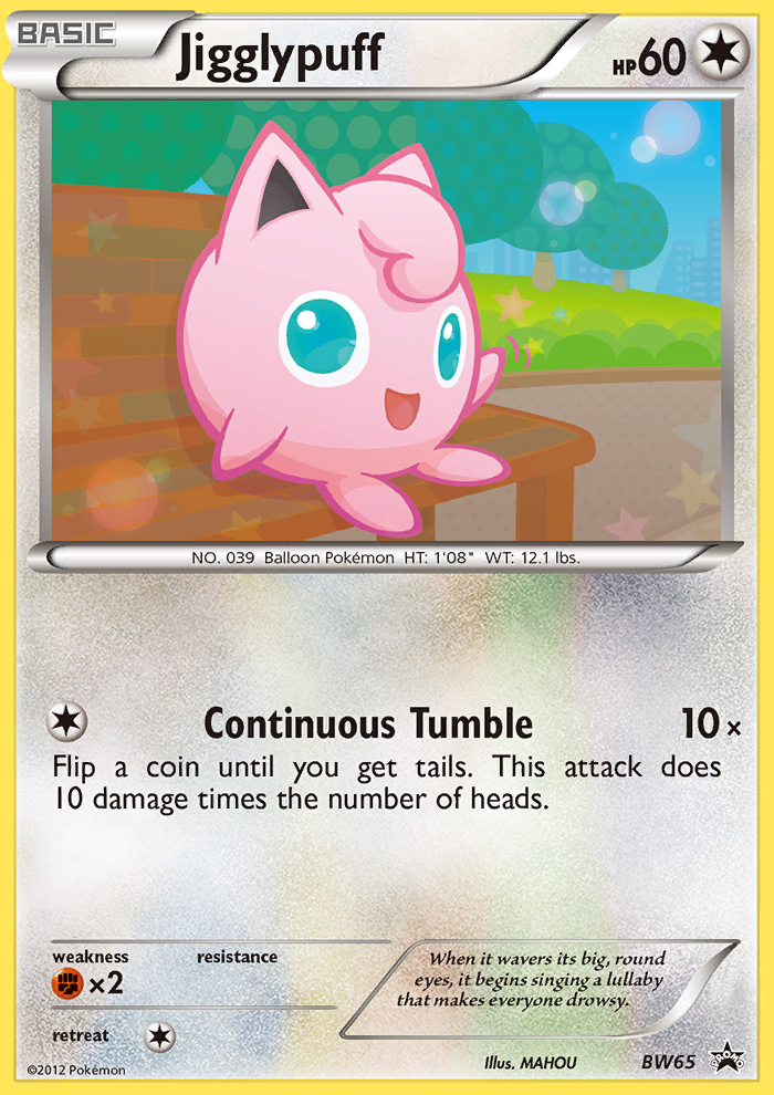 Jigglypuff (BW65) [Black & White: Black Star Promos] | Dumpster Cat Games