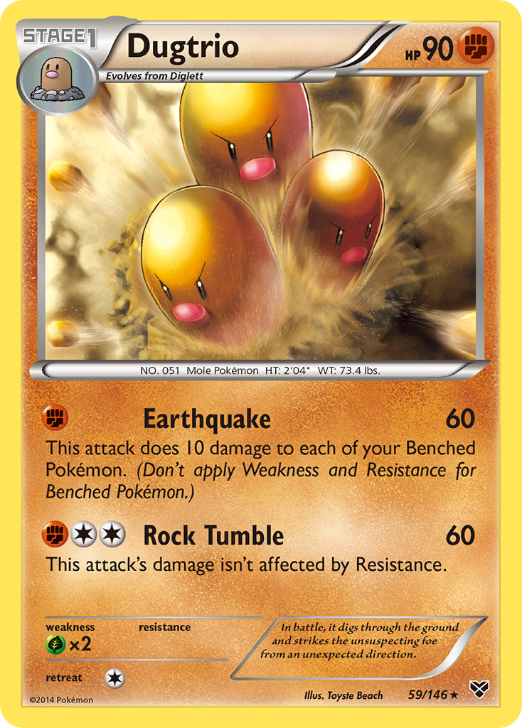 Dugtrio (59/146) [XY: Base Set] | Dumpster Cat Games