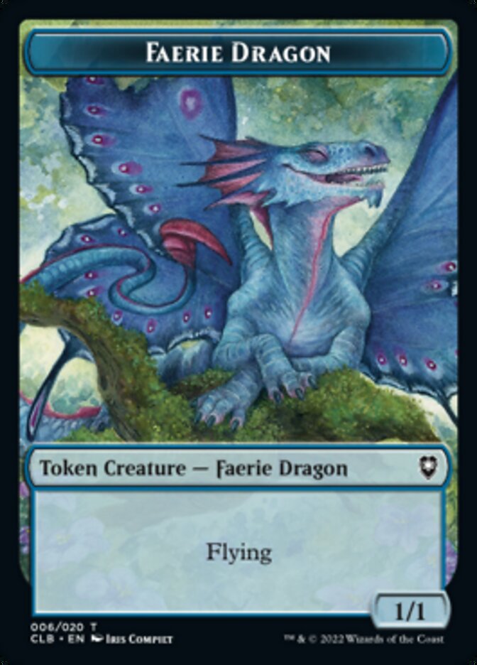 Faerie Dragon Token [Commander Legends: Battle for Baldur's Gate Tokens] | Dumpster Cat Games