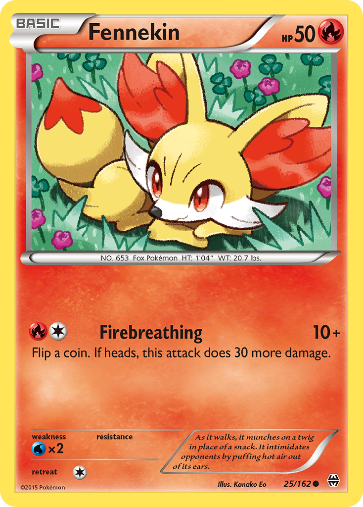 Fennekin (25/162) [XY: BREAKthrough] | Dumpster Cat Games