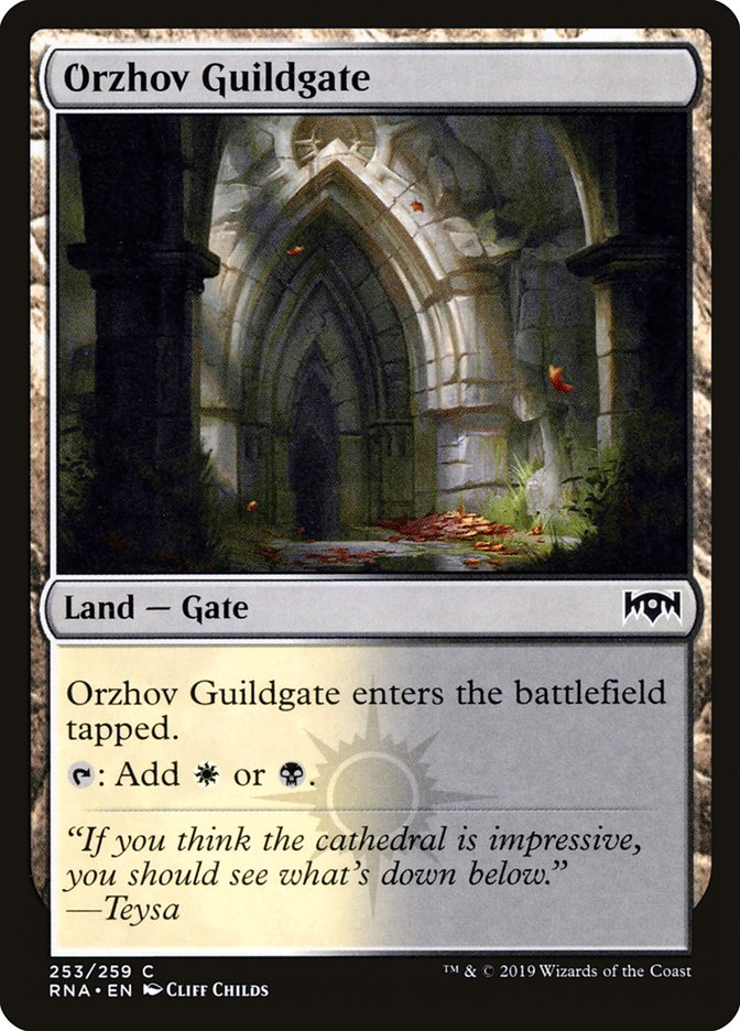 Orzhov Guildgate (253/259) [Ravnica Allegiance] | Dumpster Cat Games