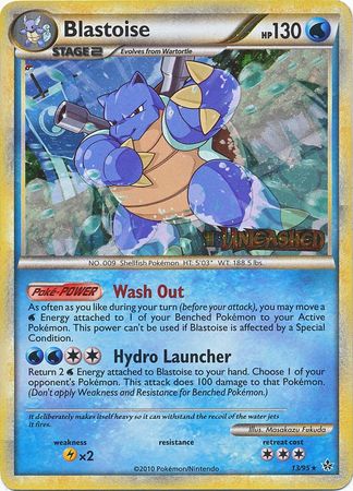 Blastoise (13/95) (Prerelease Promo) [HeartGold & SoulSilver: Black Star Promos] | Dumpster Cat Games