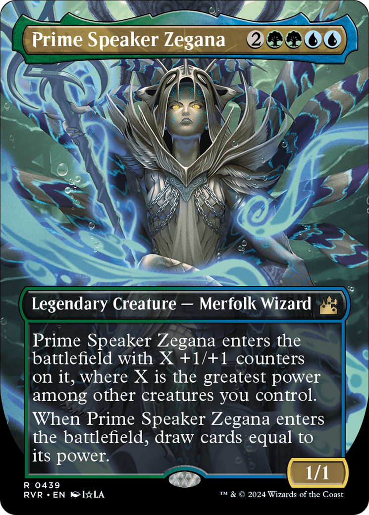 Prime Speaker Zegana (Anime Borderless) [Ravnica Remastered] | Dumpster Cat Games