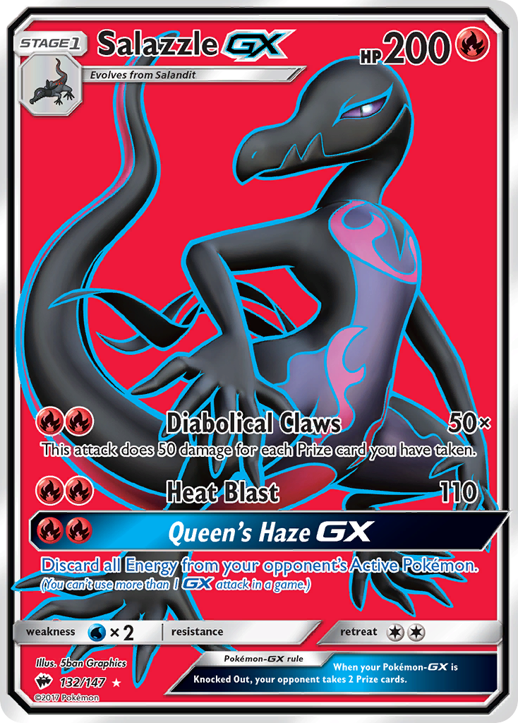 Salazzle GX (132/147) [Sun & Moon: Burning Shadows] | Dumpster Cat Games