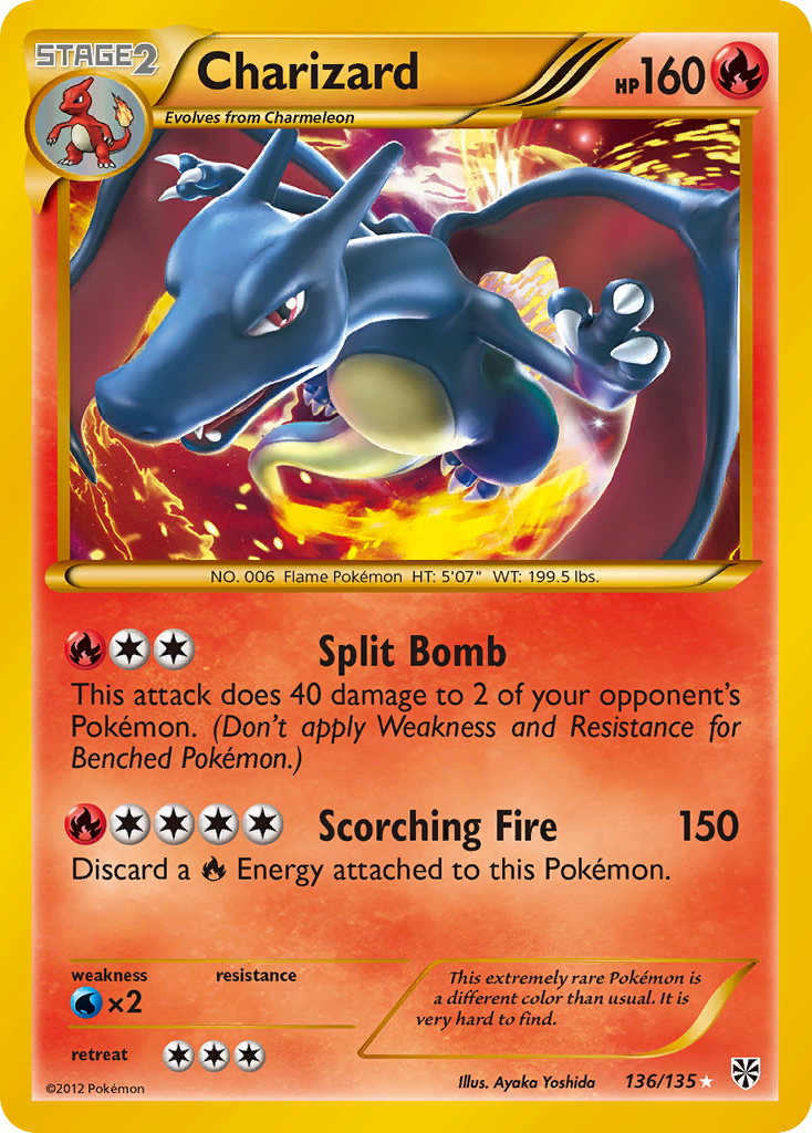 Charizard (136/135) [Black & White: Plasma Storm] | Dumpster Cat Games