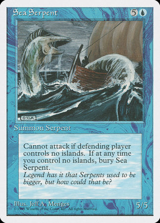 Sea Serpent [Fourth Edition] | Dumpster Cat Games