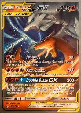 Reshiram & Charizard GX (20/214) (Perfection - Henry Brand) [World Championships 2019] | Dumpster Cat Games