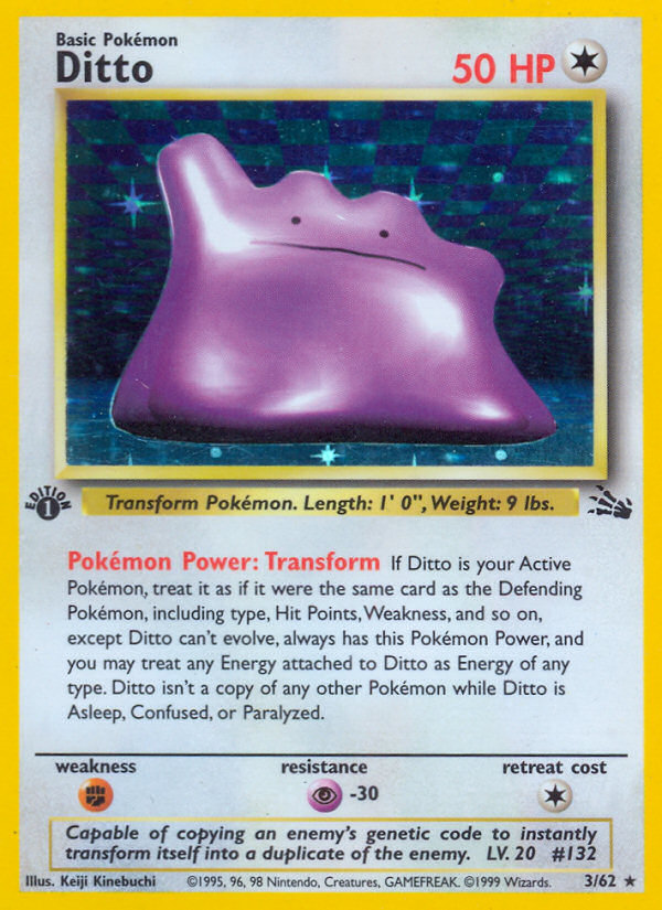 Ditto (3/62) [Fossil 1st Edition] | Dumpster Cat Games