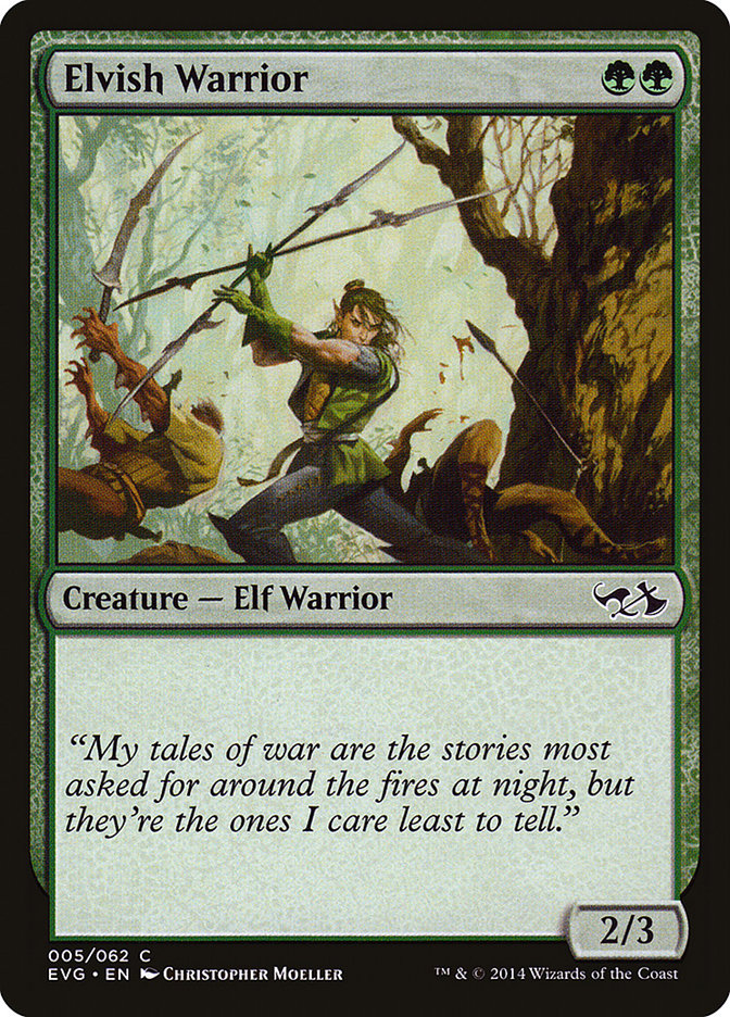 Elvish Warrior (Elves vs. Goblins) [Duel Decks Anthology] | Dumpster Cat Games