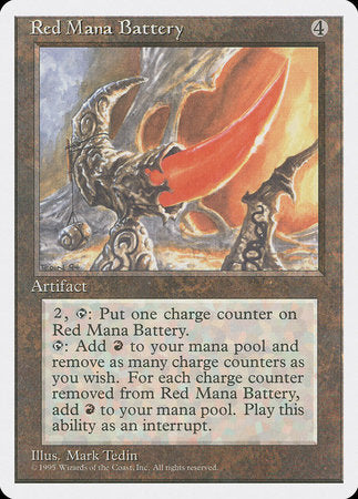 Red Mana Battery [Fourth Edition] | Dumpster Cat Games