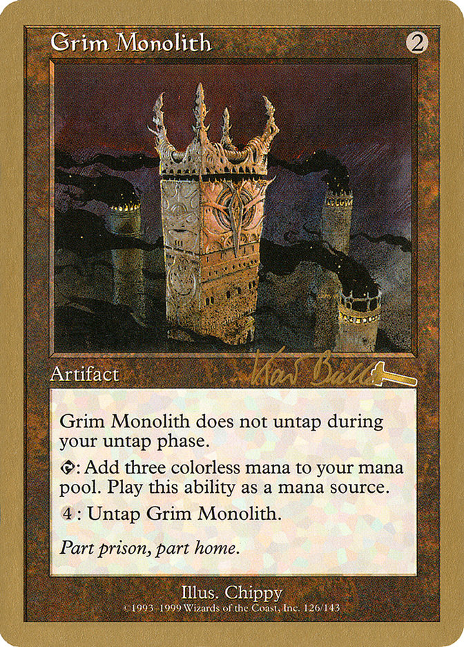 Grim Monolith (Kai Budde) [World Championship Decks 1999] | Dumpster Cat Games