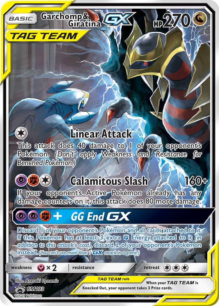 Garchomp & Giratina GX (SM193) [Sun & Moon: Black Star Promos] | Dumpster Cat Games