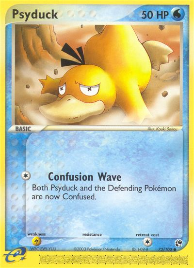 Psyduck (73/100) [EX: Sandstorm] | Dumpster Cat Games