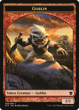 Goblin Token [Dragons of Tarkir Tokens] | Dumpster Cat Games