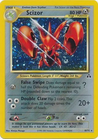 Scizor (10/75) [Neo Discovery Unlimited] | Dumpster Cat Games