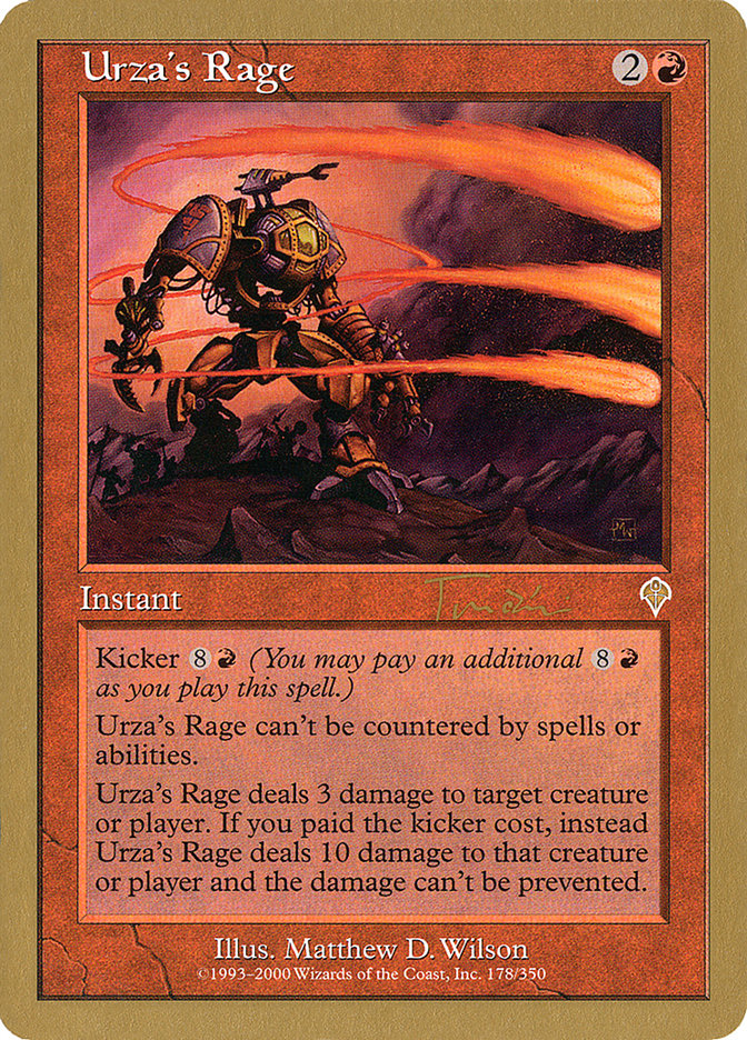 Urza's Rage (Jan Tomcani) [World Championship Decks 2001] | Dumpster Cat Games