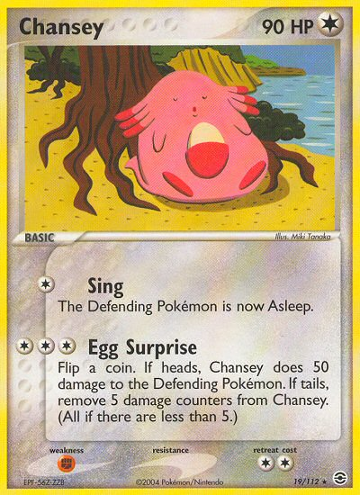 Chansey (19/112) [EX: FireRed & LeafGreen] | Dumpster Cat Games