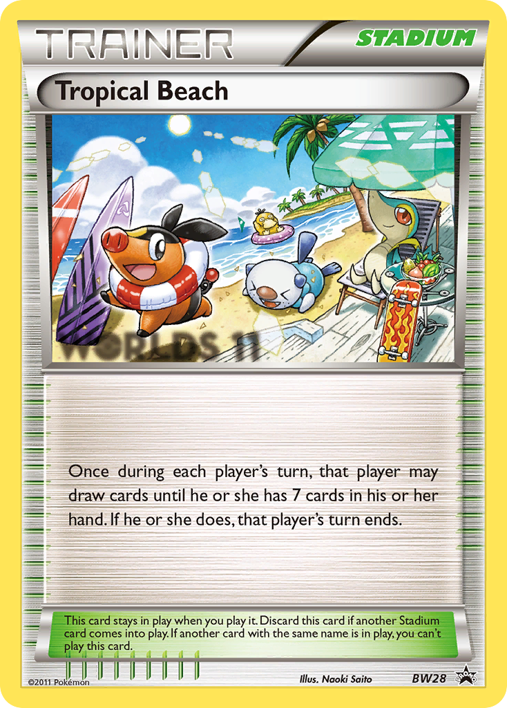 Tropical Beach (BW28) [Black & White: Black Star Promos] | Dumpster Cat Games