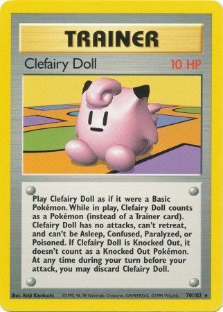 Clefairy Doll (70/102) [Base Set Unlimited] | Dumpster Cat Games