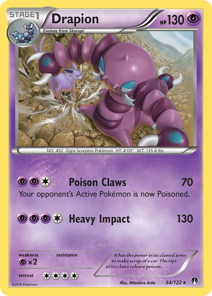 Drapion (54/122) [XY: BREAKpoint] | Dumpster Cat Games