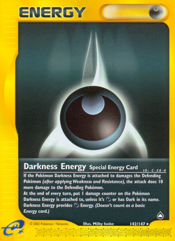 Darkness Energy (142/147) [Aquapolis] | Dumpster Cat Games