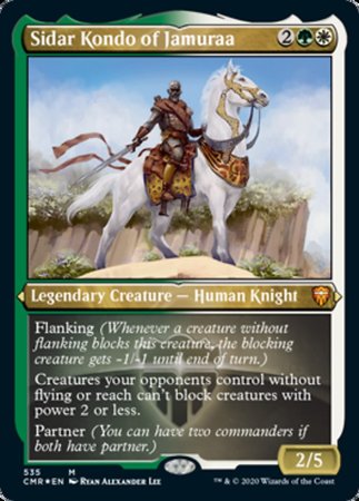 Sidar Kondo of Jamuraa (Foil Etched) [Commander Legends] | Dumpster Cat Games