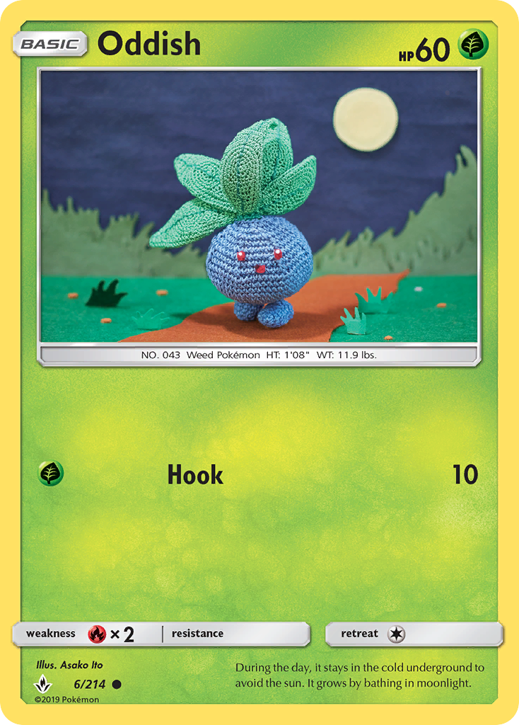 Oddish (6/214) [Sun & Moon: Unbroken Bonds] | Dumpster Cat Games