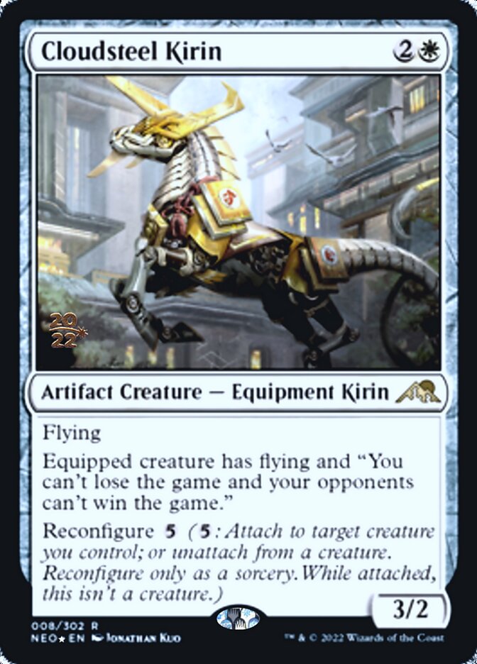 Cloudsteel Kirin [Kamigawa: Neon Dynasty Prerelease Promos] | Dumpster Cat Games