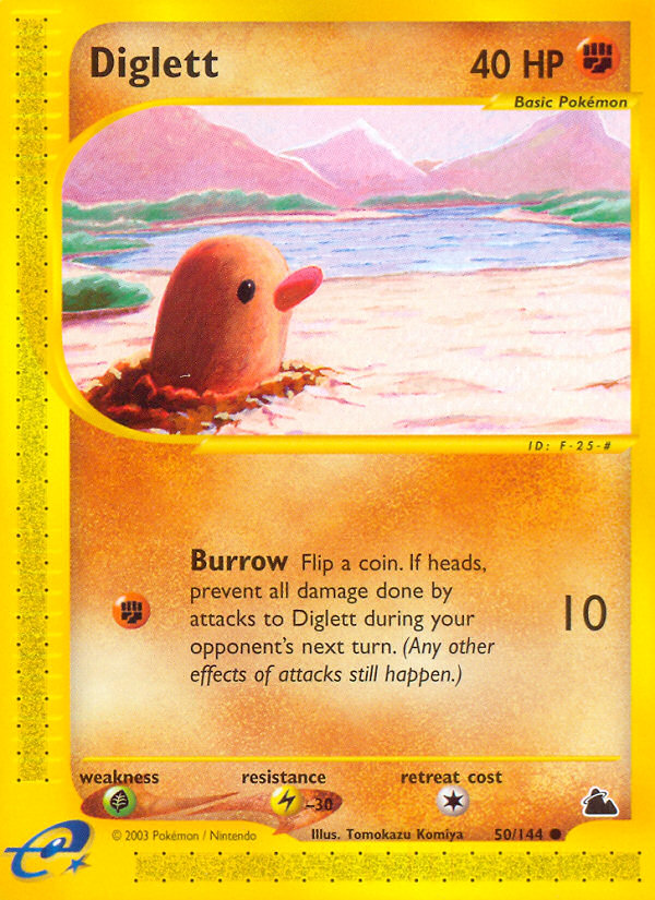 Diglett (50/144) [Skyridge] | Dumpster Cat Games