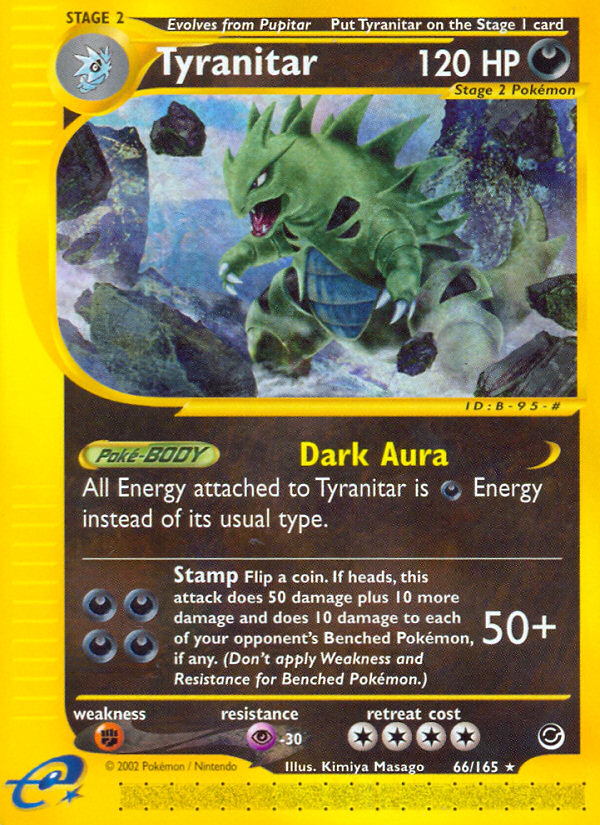 Tyranitar (66/165) [Expedition: Base Set] | Dumpster Cat Games