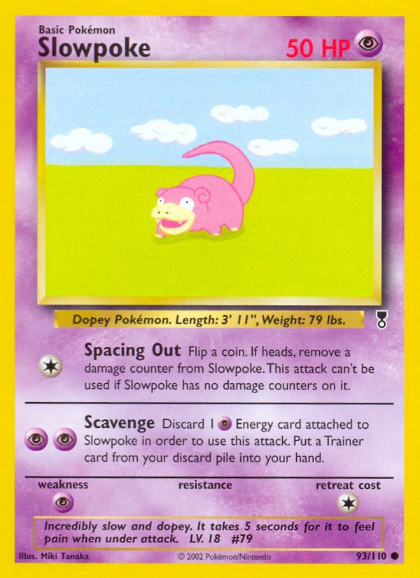 Slowpoke (93/110) [Legendary Collection] | Dumpster Cat Games