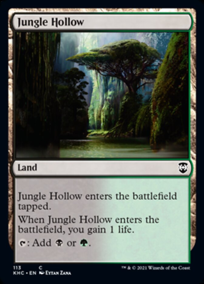 Jungle Hollow [Kaldheim Commander] | Dumpster Cat Games