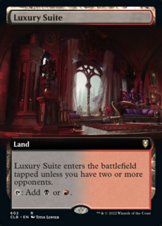 Luxury Suite (Extended Art) [Commander Legends: Battle for Baldur's Gate] | Dumpster Cat Games