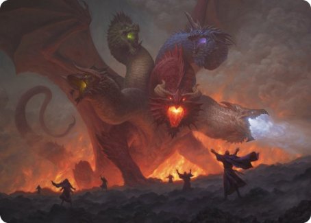 Tiamat Art Card [Dungeons & Dragons: Adventures in the Forgotten Realms Art Series] | Dumpster Cat Games