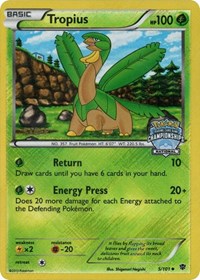 Tropius (5/101) (National Championship Staff Promo) [Black & White: Plasma Blast] | Dumpster Cat Games