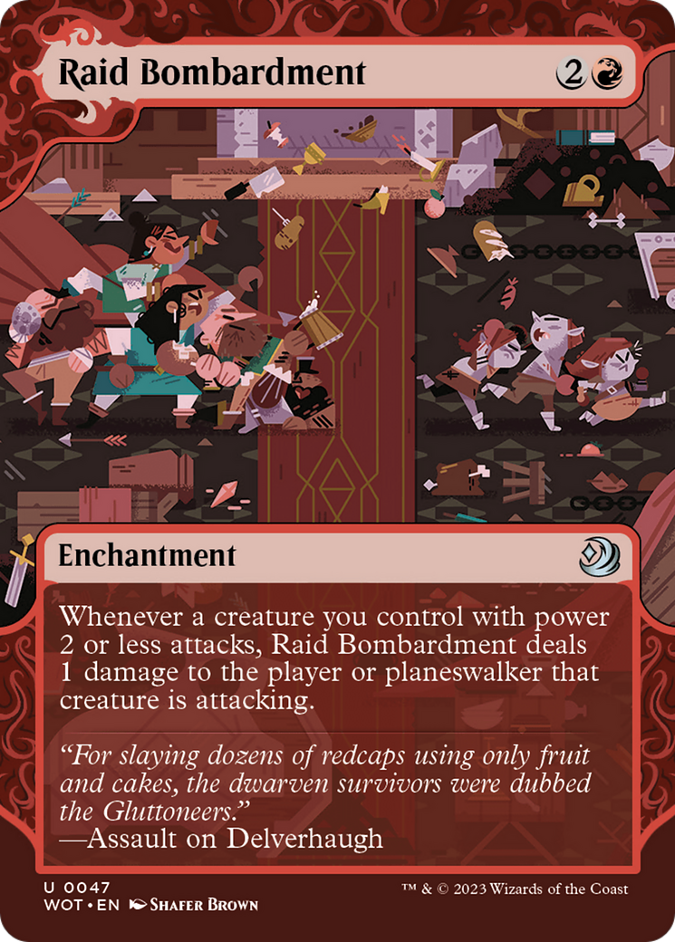 Raid Bombardment [Wilds of Eldraine: Enchanting Tales] | Dumpster Cat Games