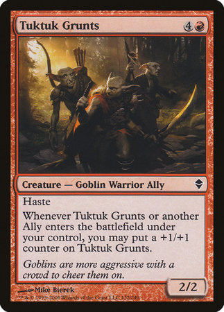 Tuktuk Grunts [Zendikar] | Dumpster Cat Games