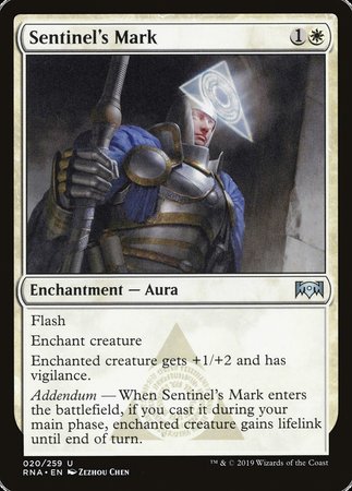 Sentinel's Mark [Ravnica Allegiance] | Dumpster Cat Games