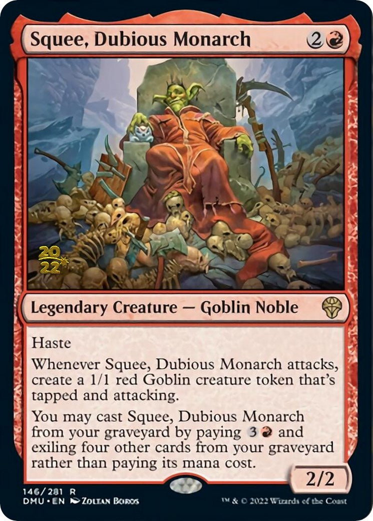 Squee, Dubious Monarch [Dominaria United Prerelease Promos] | Dumpster Cat Games