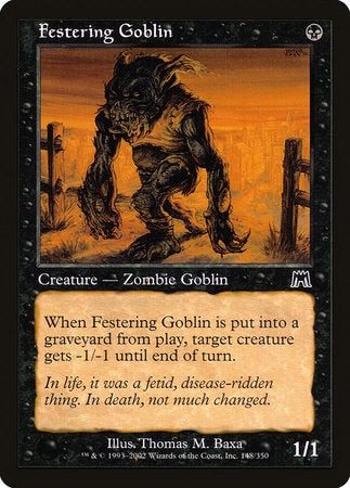 Festering Goblin [Onslaught] | Dumpster Cat Games