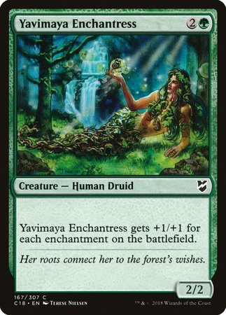 Yavimaya Enchantress [Commander 2018] | Dumpster Cat Games