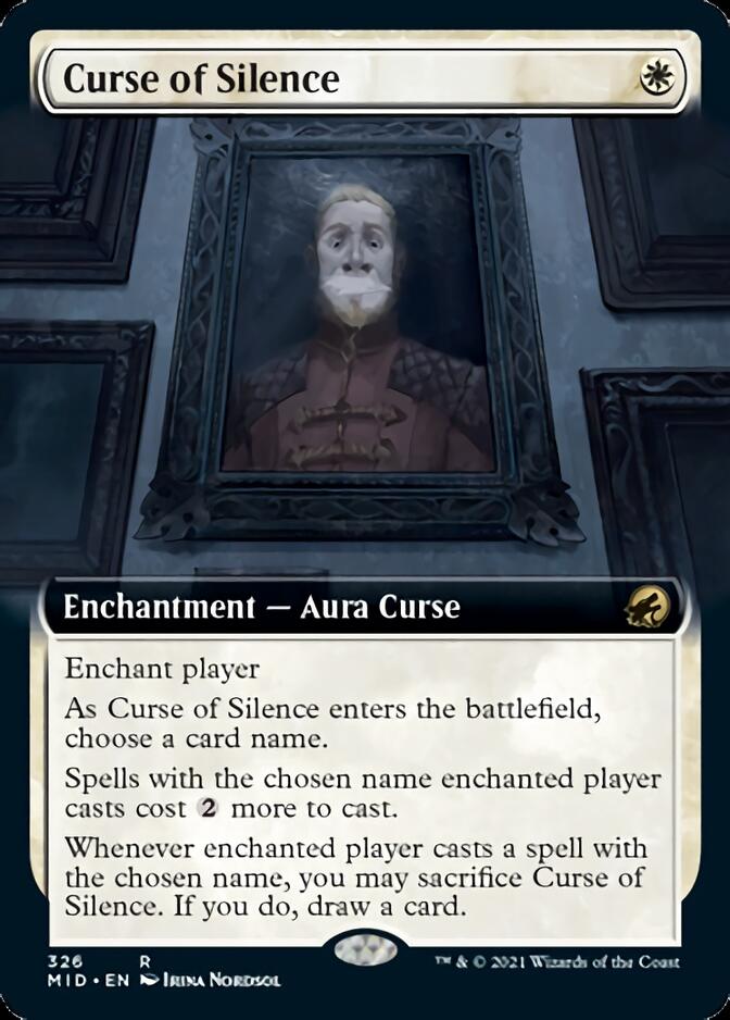 Curse of Silence (Extended) [Innistrad: Midnight Hunt] | Dumpster Cat Games