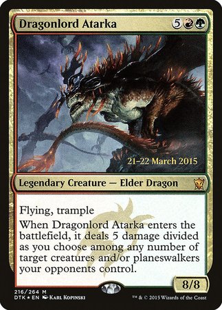 Dragonlord Atarka [Dragons of Tarkir Promos] | Dumpster Cat Games