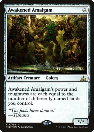 Awakened Amalgam [Rivals of Ixalan Promos] | Dumpster Cat Games