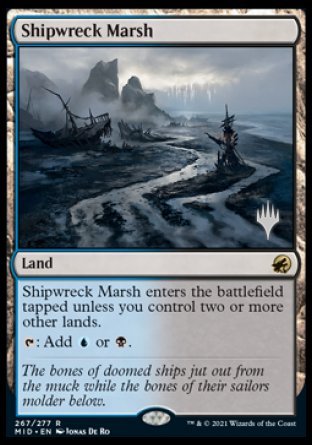 Shipwreck Marsh (Promo Pack) [Innistrad: Midnight Hunt Promos] | Dumpster Cat Games